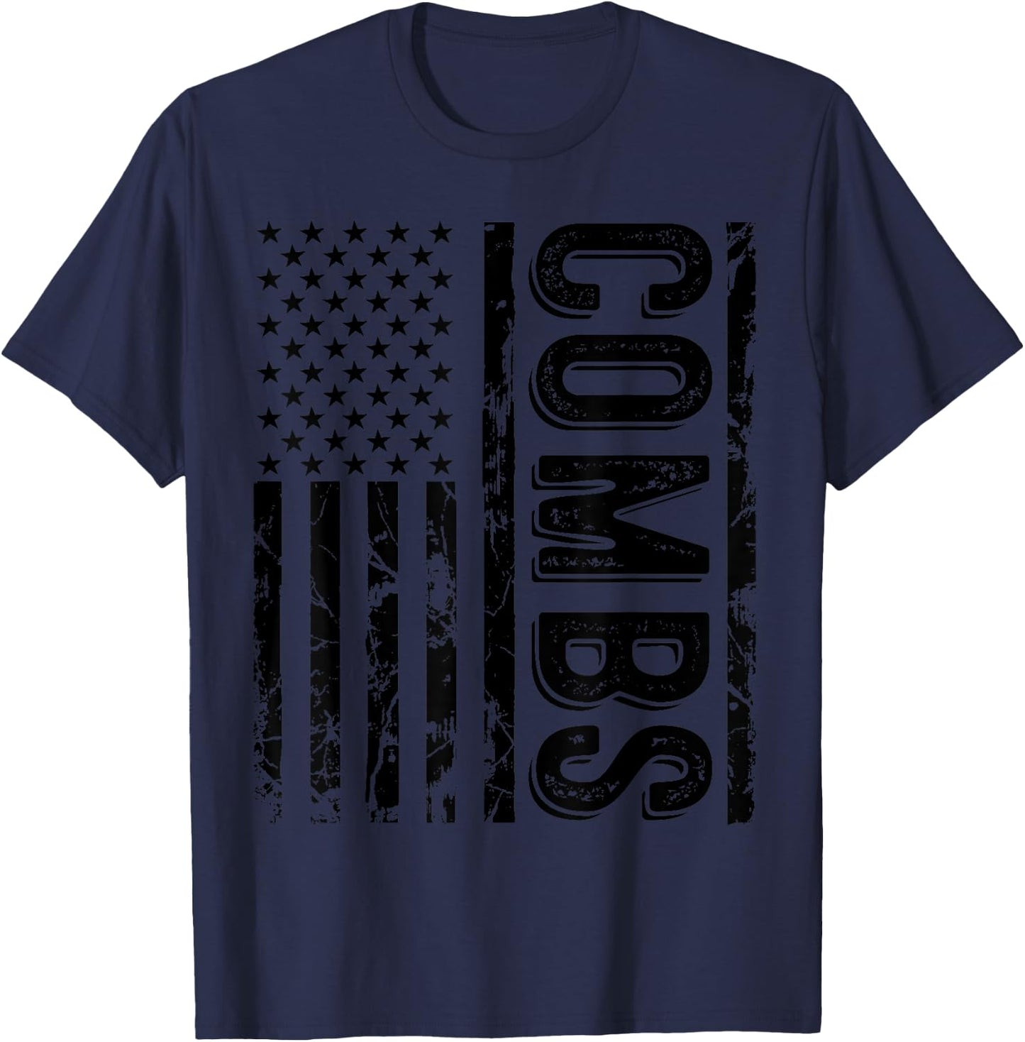 Combs Last Name Funny Surname Team Combs Family Reunion T-Shirt - T-Shirt | Navy