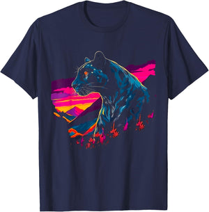 Pop Art Panther T-Shirt - T-Shirt | Navy