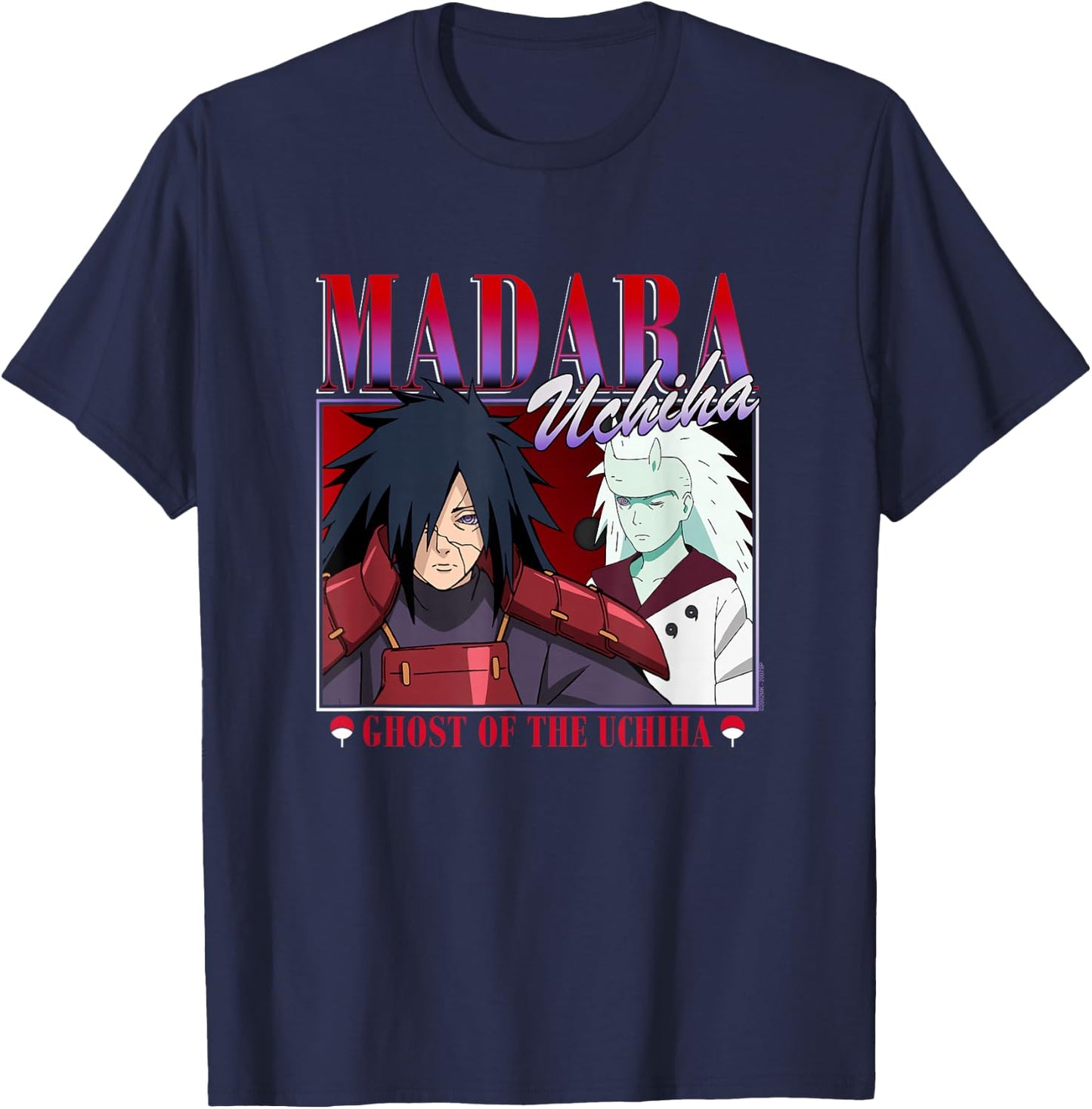 Naruto Shippuden Madara Uchiha 90's Edit T-Shirt - T-Shirt | Navy