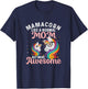 Mamacorn Like A Normal Mom But More Awesome Unicorn Lover T-Shirt - T-Shirt | Navy