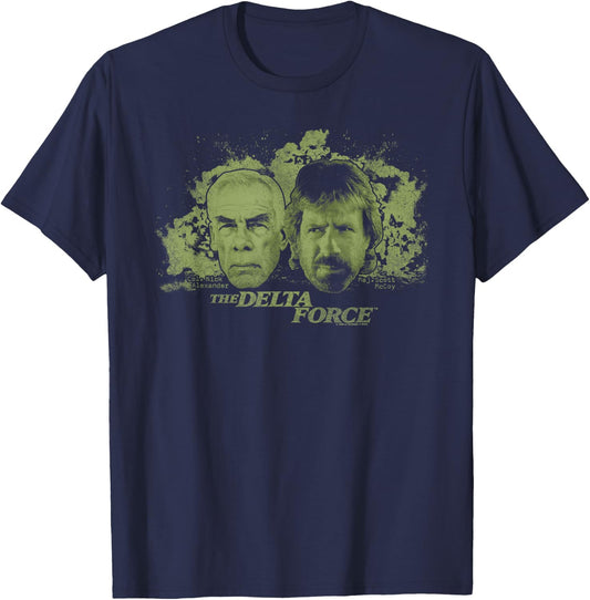 The Delta Force Black Cotton Polyester , Men's -Adults Regular Fit Short Sleeve, Small, Classic Themed T-Shirt - T-Shirt | Navy