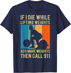 Tren Lifting Fitness Gym Deadlift - -Adults Black Cotton Blend Short Sleeve - Small - Humorous Workout T-Shirt - T-Shirt | Navy