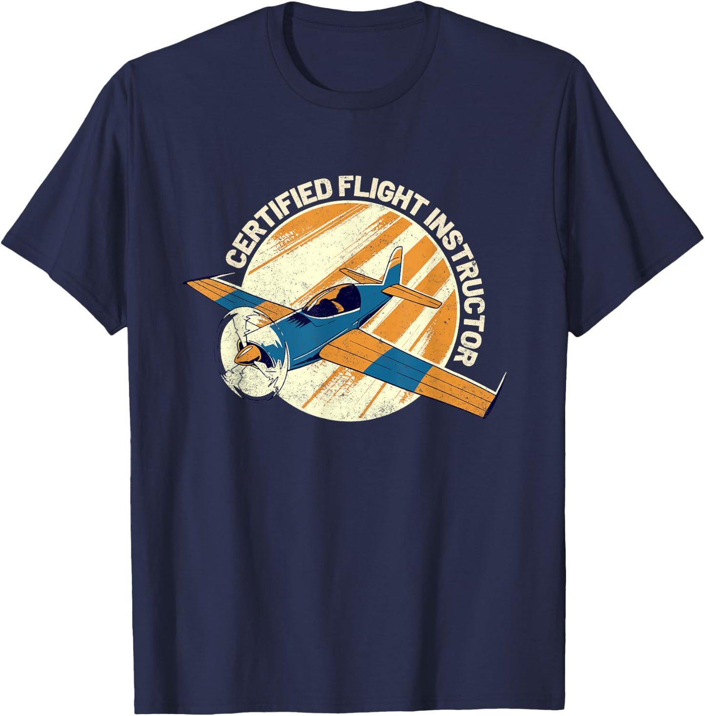 Certified Flight Instructor CFI Pilot Aircraft Instructor T-Shirt - T-Shirt | Navy