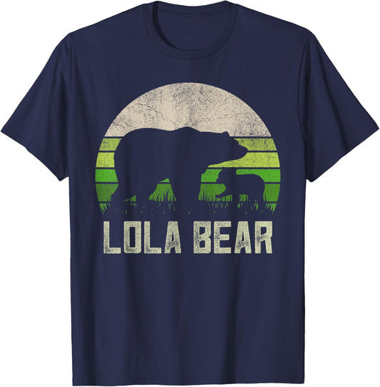 Funny Filipino Grandma Shirts From Grandkids, Cub Lola Bear T-Shirt - T-Shirt | Navy