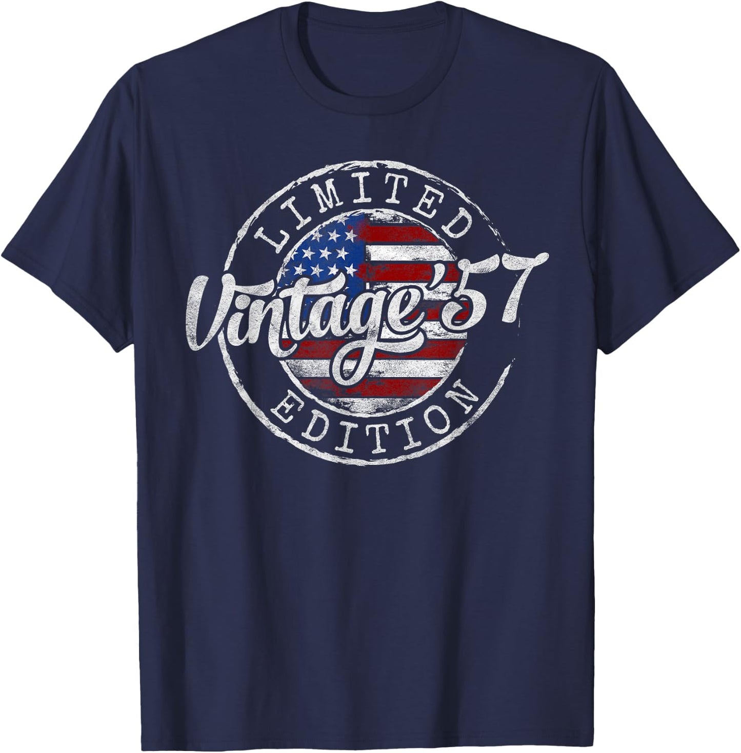 Vintage 1957 68th Birthday Gifts Women 68 Year Old T-Shirt - T-Shirt | Navy