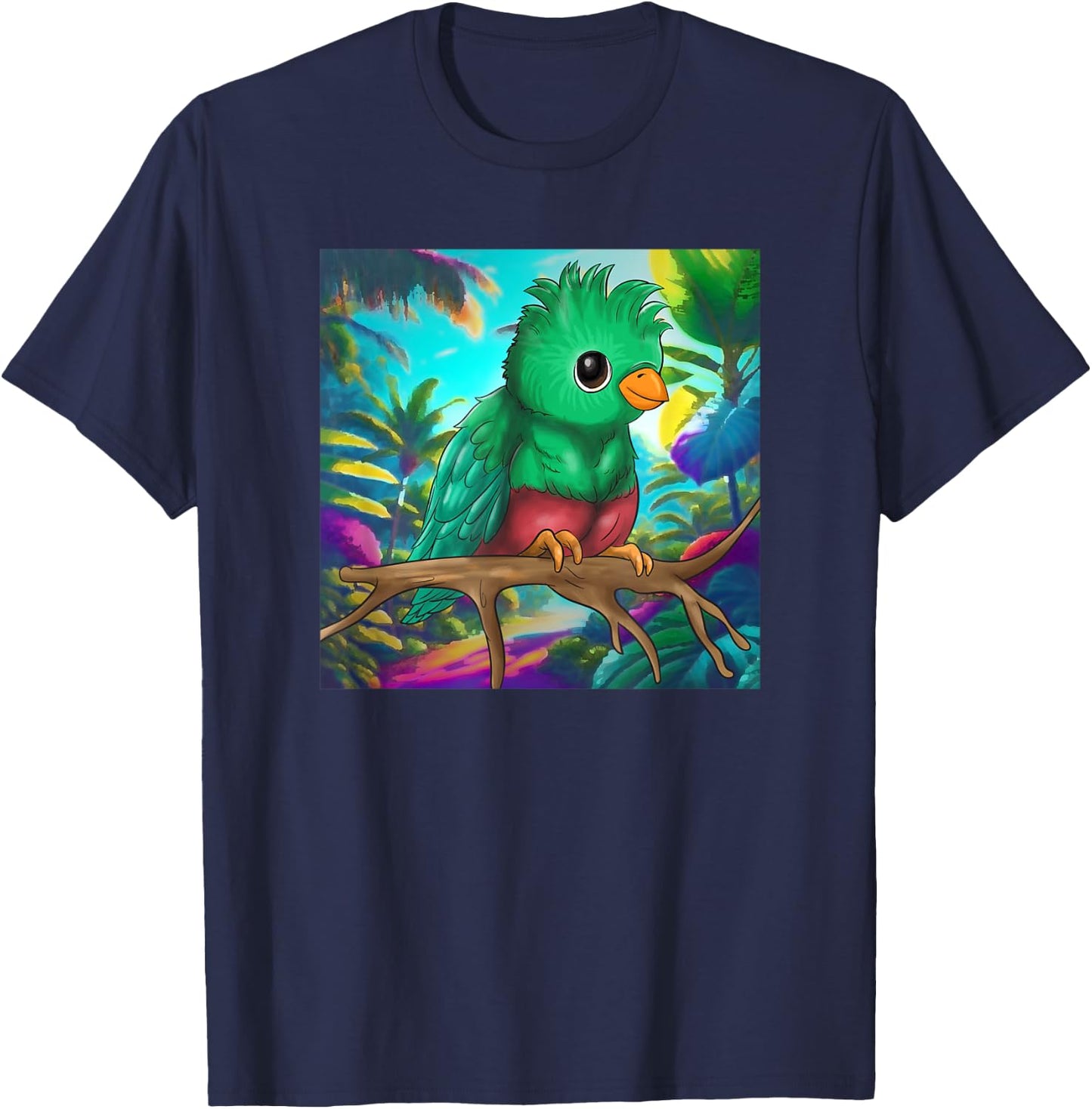 Guatemala Proud Hispanic Quetzal National Bird Guatemalan T-Shirt - T-Shirt | Navy
