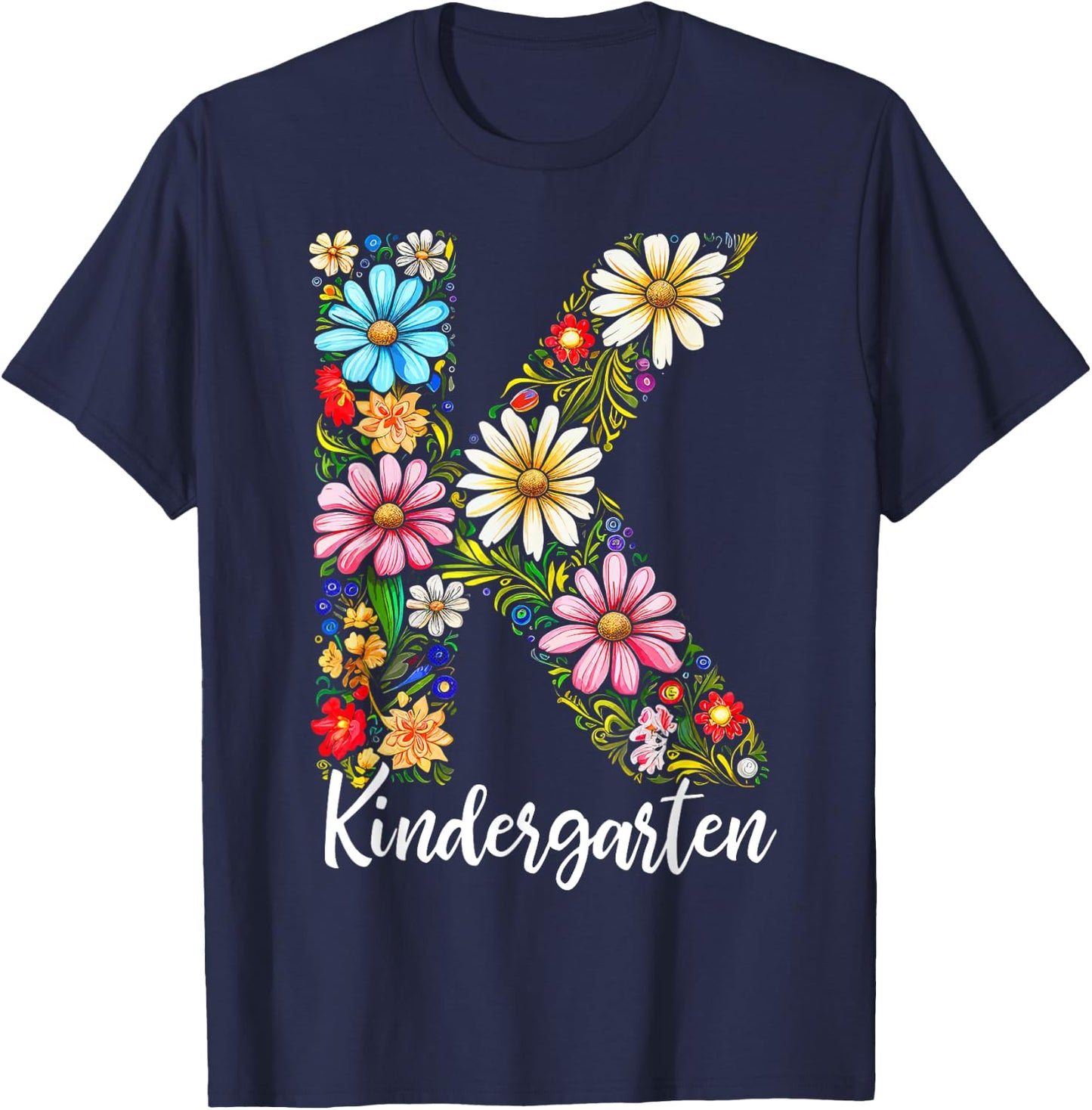 Kindergarten Teacher First Day of School Back to School Kids T-Shirt - T-Shirt | Navy