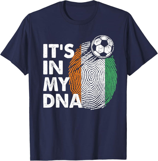 Cote D'ivoire In My DNA Cote D'ivoire Flag Team T-Shirt - T-Shirt | Navy