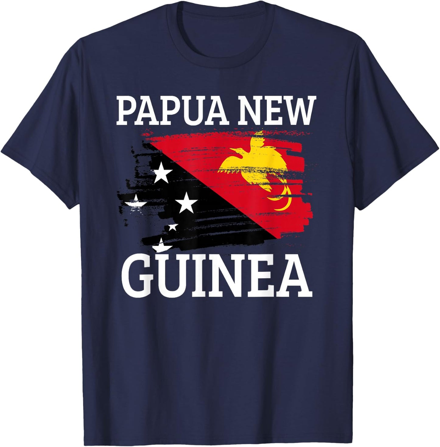 Papua New Guinea Flag T-Shirt - T-Shirt | Navy