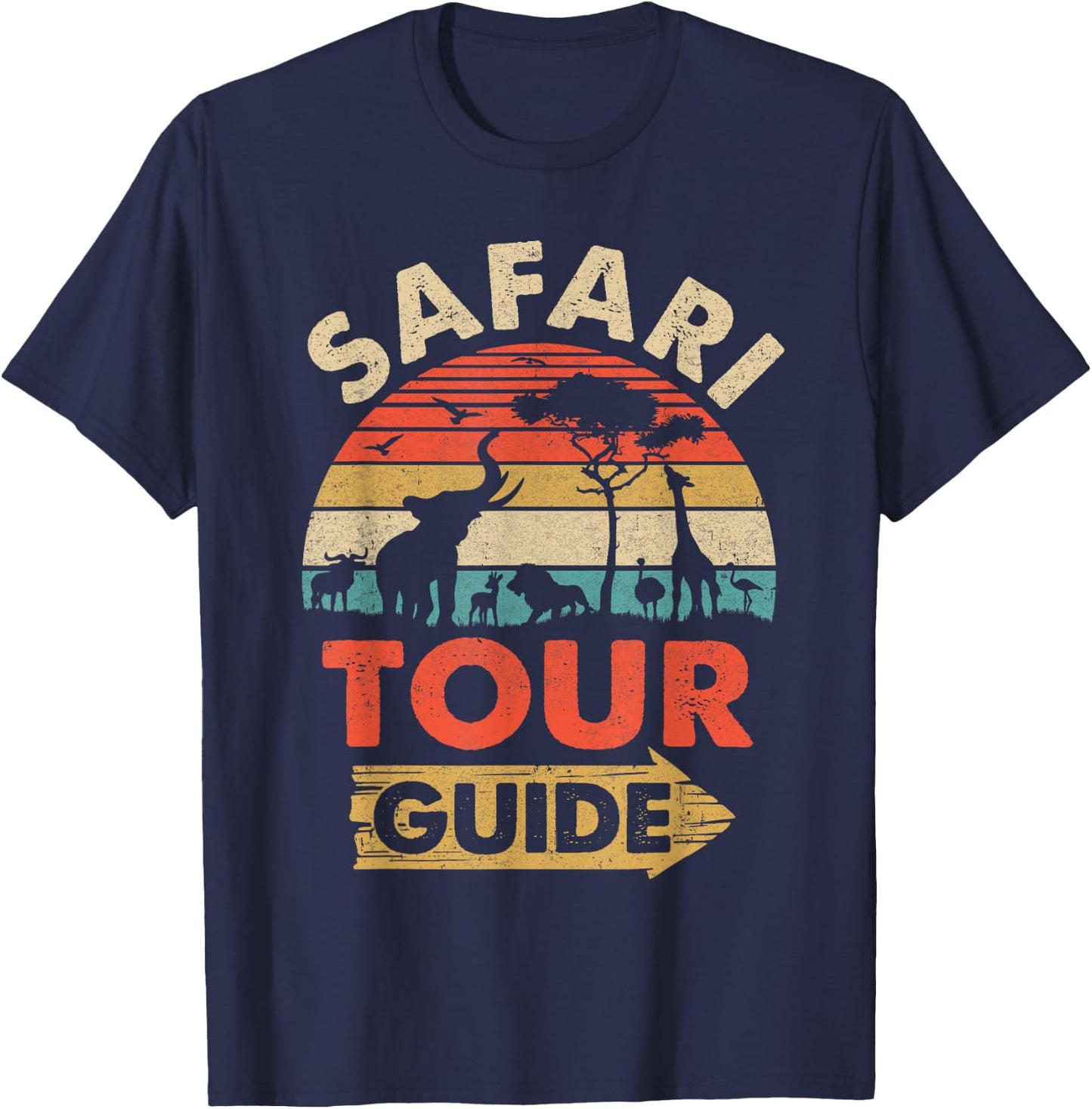 Cool Safari Squad Women Zoo Animal African Jungle T-Shirt - T-Shirt | Navy