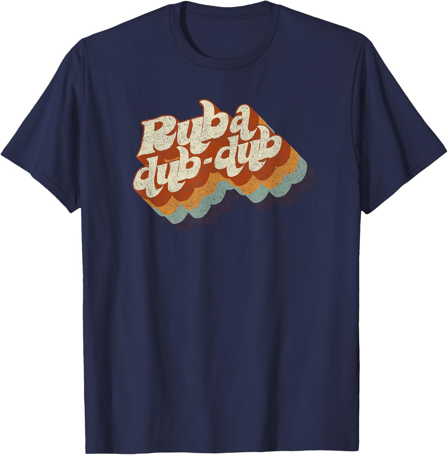 Rub-a Dub-dub Big Funky Chunky and Loud Words T-Shirt - T-Shirt | Navy