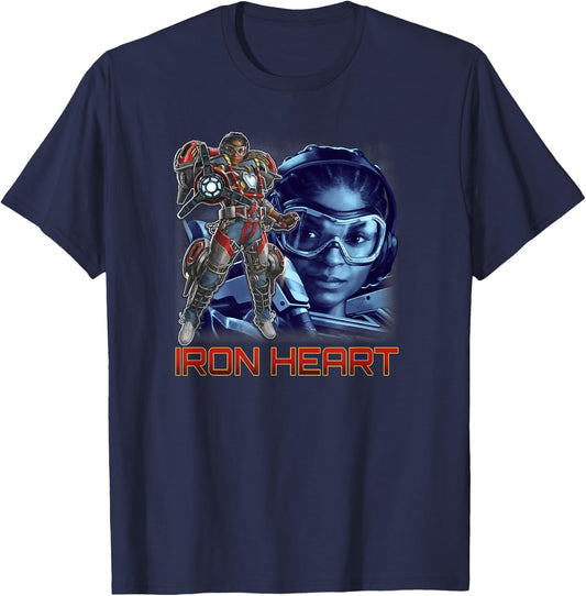 Marvel Black Panther: Wakanda Forever Ironheart Background T-Shirt - T-Shirt | Navy