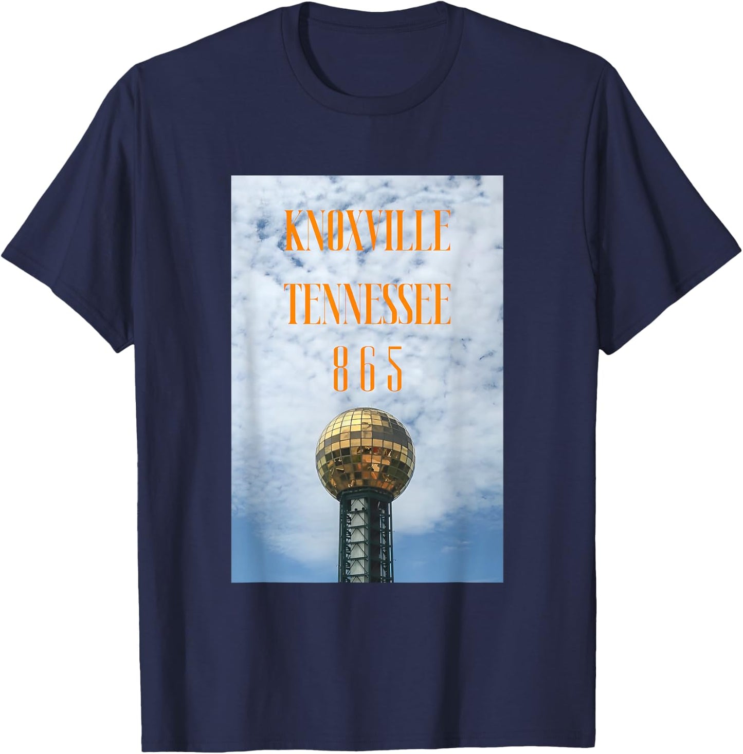 Sunsphere Tower Knoxville 865 Tennessee Travel Souvenir T-Shirt - T-Shirt | Navy