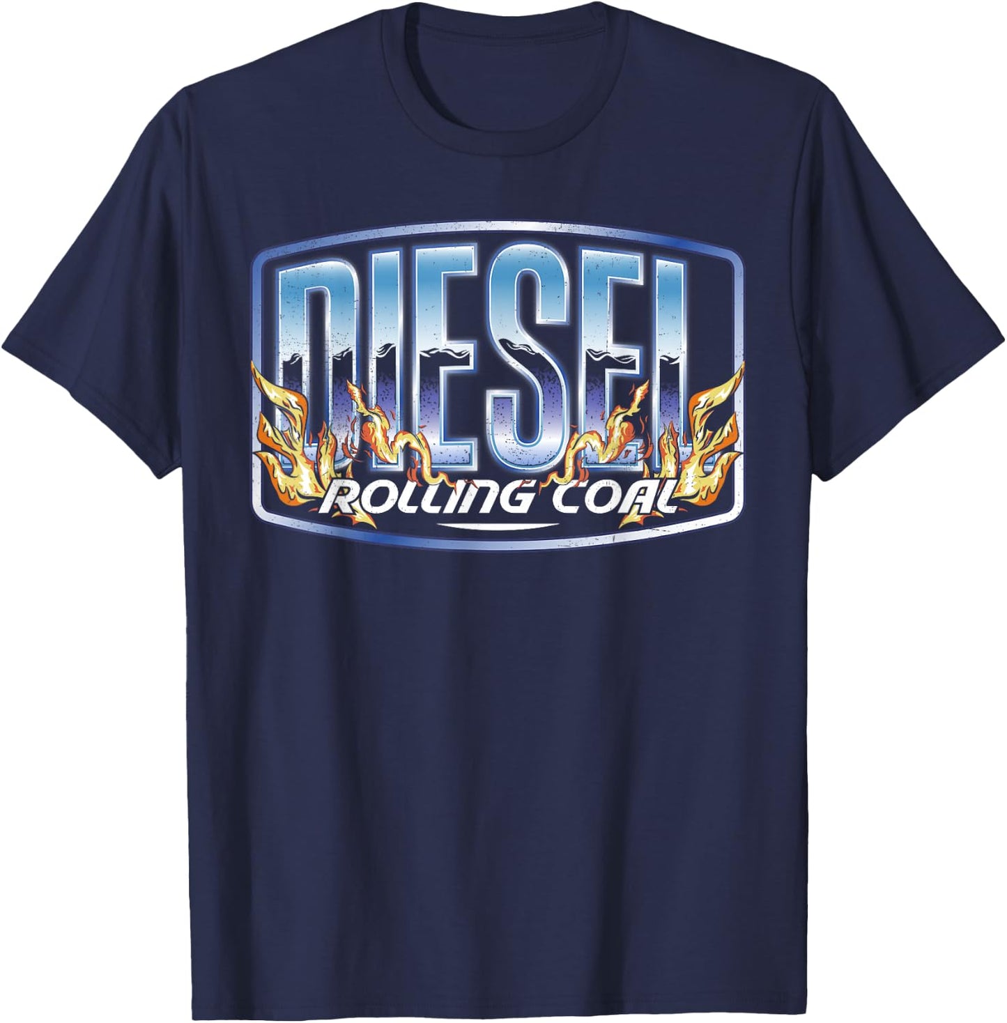 Diesel Rolling Coal Trucker Truck Driver Mechanic Retro Men T-Shirt - T-Shirt | Navy