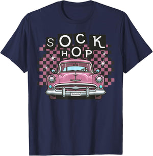50s Sock Hop Dance Part Retro 1950s Party Doo Wop Rockabilly T-Shirt - T-Shirt | Navy