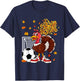 Turkey Playing Soccer Thanksgiving Player Coach Fall Lover T-Shirt - T-Shirt | Navy