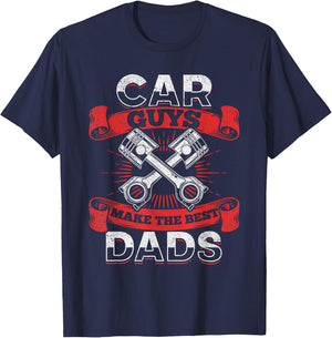 Car Guys Make The Best Dads - Car Mechanic Dad Mechanic T-Shirt - T-Shirt | Navy
