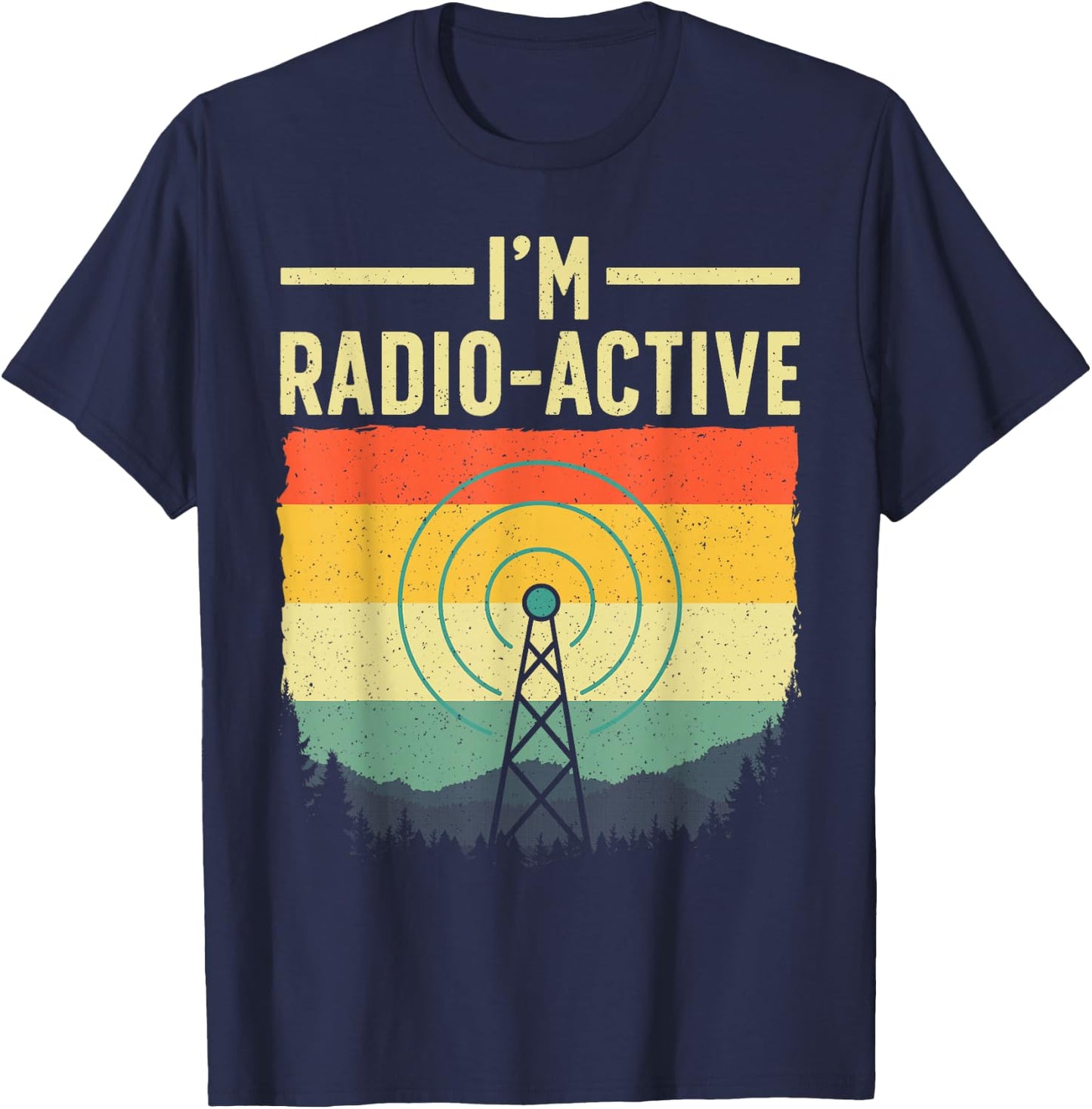 Cool Ham Radio Art Women Ham Operator Amateur Radio T-Shirt - T-Shirt | Navy