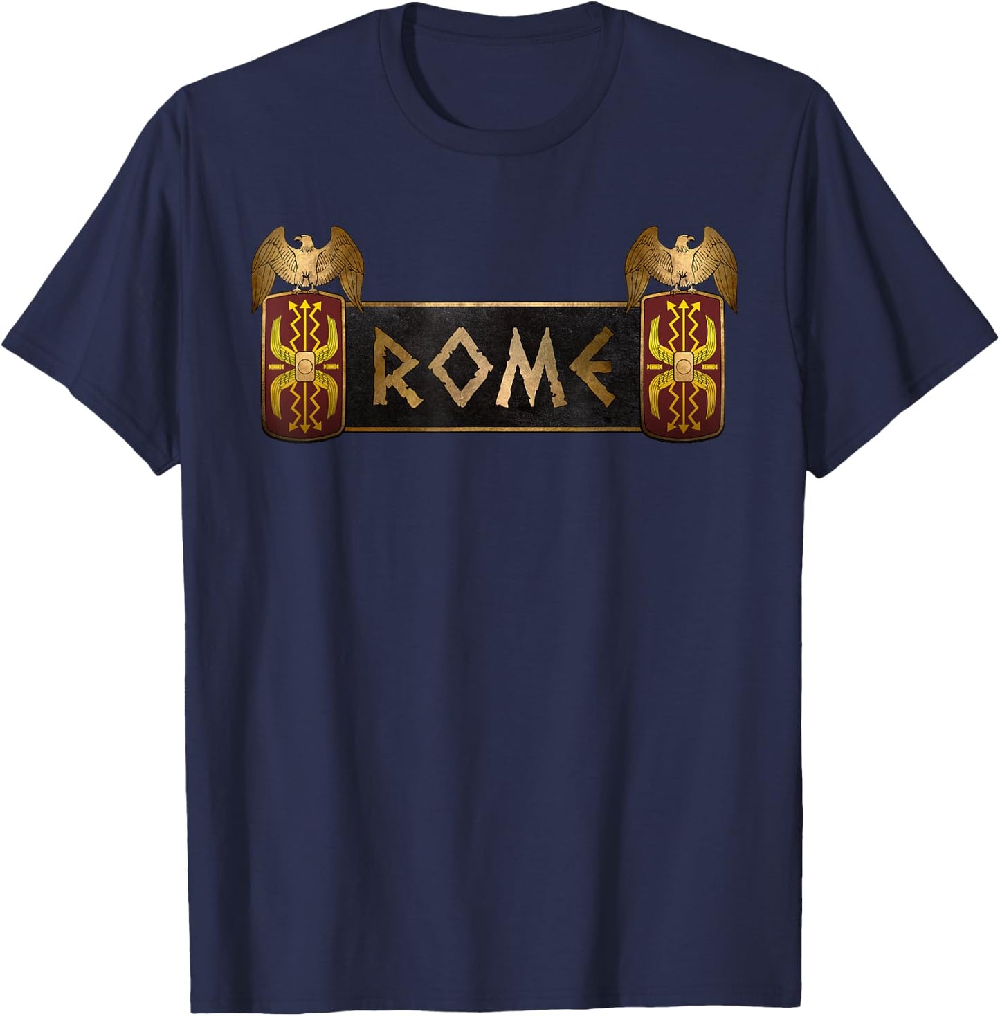 Ancient Roman Army Shields T-Shirt - T-Shirt | Navy