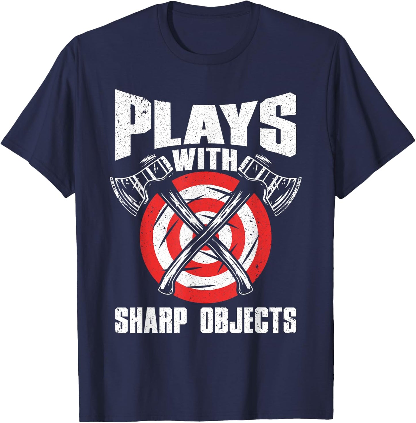 Funny Axe Throwing Design Women Ax Throwing Lover T-Shirt - T-Shirt | Navy