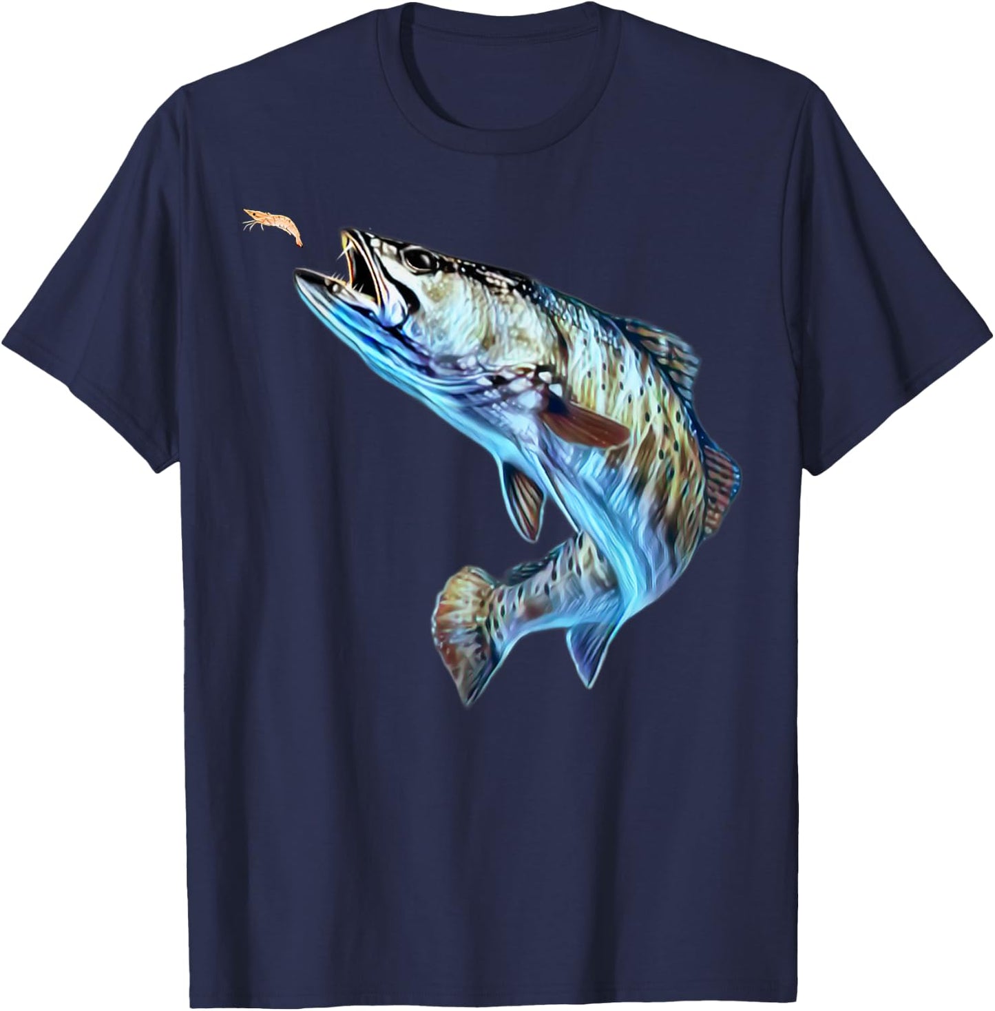Speckled Trout Fishing - Men, Women & Kids Speckled Trout T-Shirt - T-Shirt | Navy