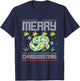 Christmas Snake Serpent Reptile Merry Chrissssstmas T-Shirt - T-Shirt | Navy