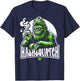 Hashsquatch Hash Squatch Bigfoot Smoking Weed cannabis T-Shirt - T-Shirt | Navy