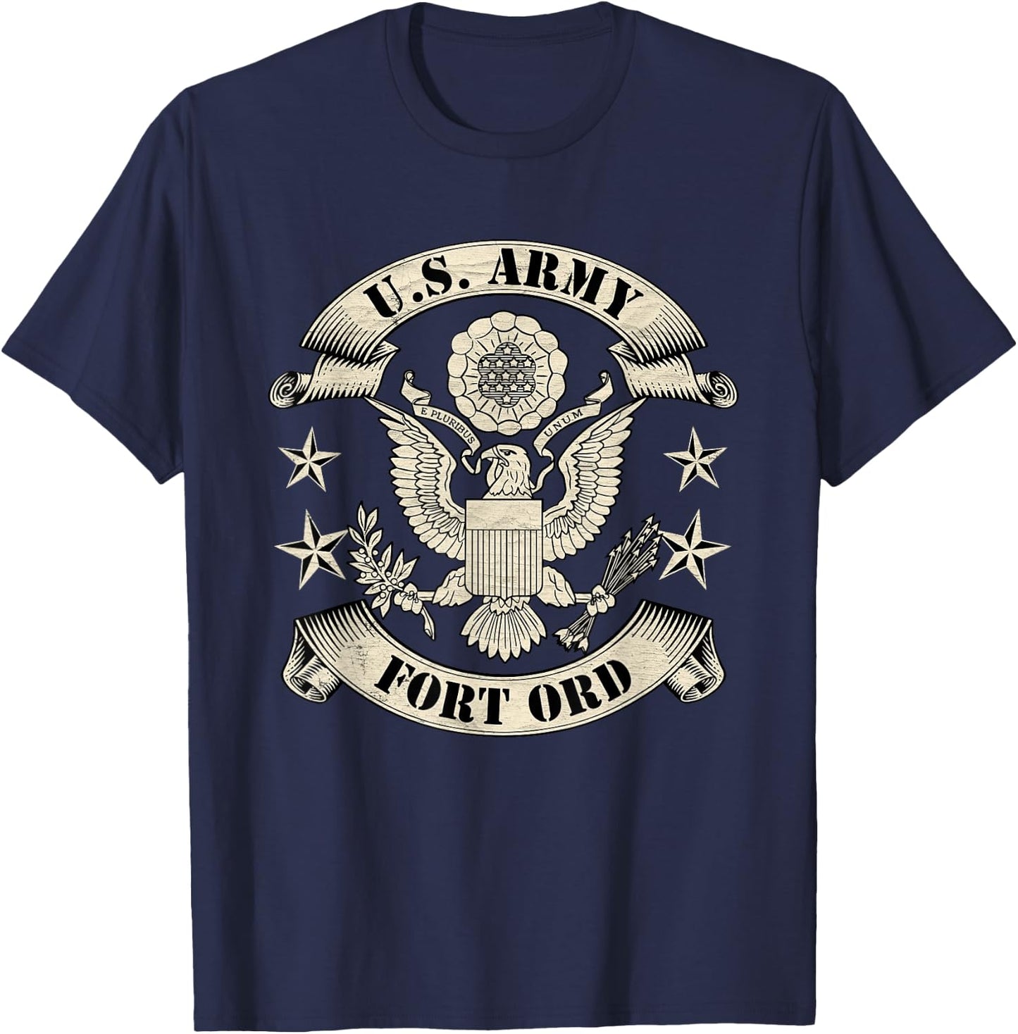 Fort Ord Us Army Base Ft Ord California CA Gifts T-Shirt - T-Shirt | Navy