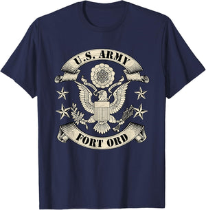 Fort Ord Us Army Base Ft Ord California CA Gifts T-Shirt - T-Shirt | Navy