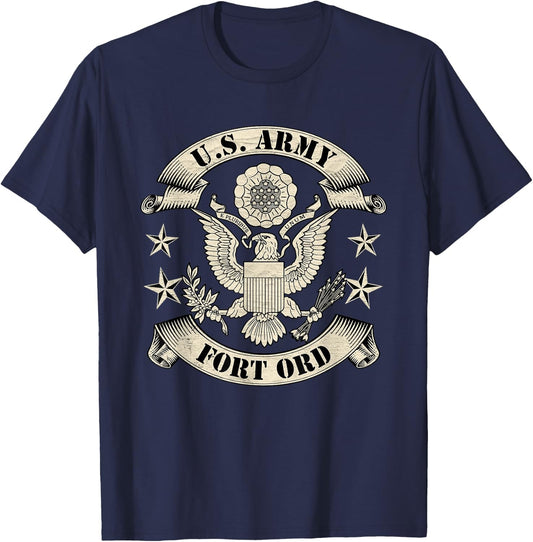 Fort Ord Us Army Base Ft Ord California CA Gifts T-Shirt - T-Shirt | Navy