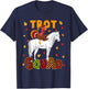 Trot Squad Thanksgiving Turkey Riding Horse Costume Kids T-Shirt - T-Shirt | Navy