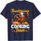 Funny Turkey Chef Thanksgiving - Women's Black Short Sleeve Thanksgiving - Small T-Shirt - T-Shirt | Navy