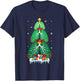Lung Christmas Tree Respiratory Therapy Xmas Therapist T-Shirt - T-Shirt | Navy