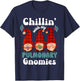 Pulmonary Team Christmas Chillin With My Gnomies Respiratory T-Shirt - T-Shirt | Navy
