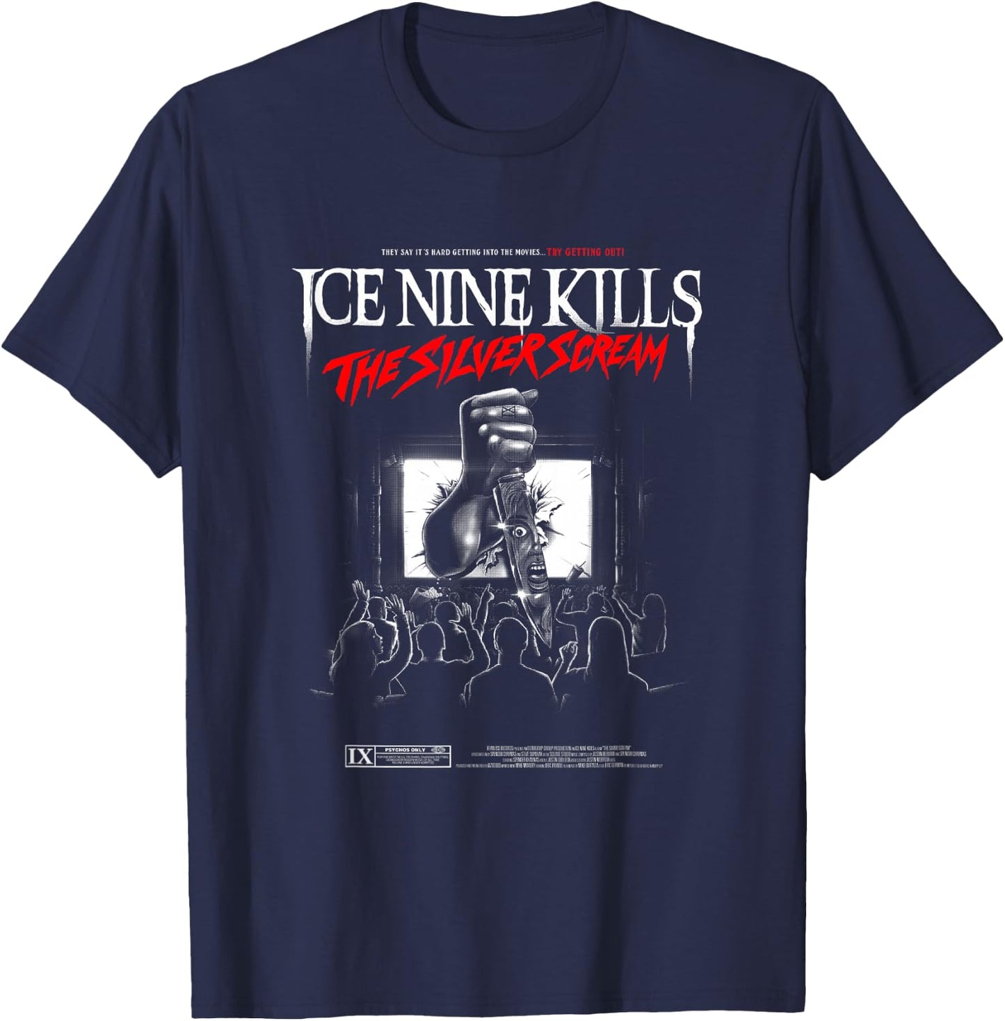 Ice Nine Kills - The Silver Scream Cover T-Shirt - T-Shirt | Navy