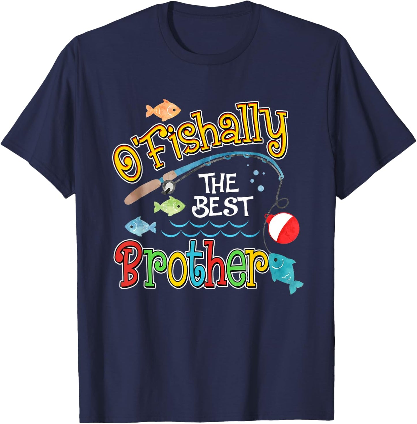 Ofishally The Best Brother of the Birthday Boy T-Shirt - T-Shirt | Navy