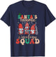 Women Santa's Favorite Oncology Squad Christmas Nurse Gnome T-Shirt - T-Shirt | Navy