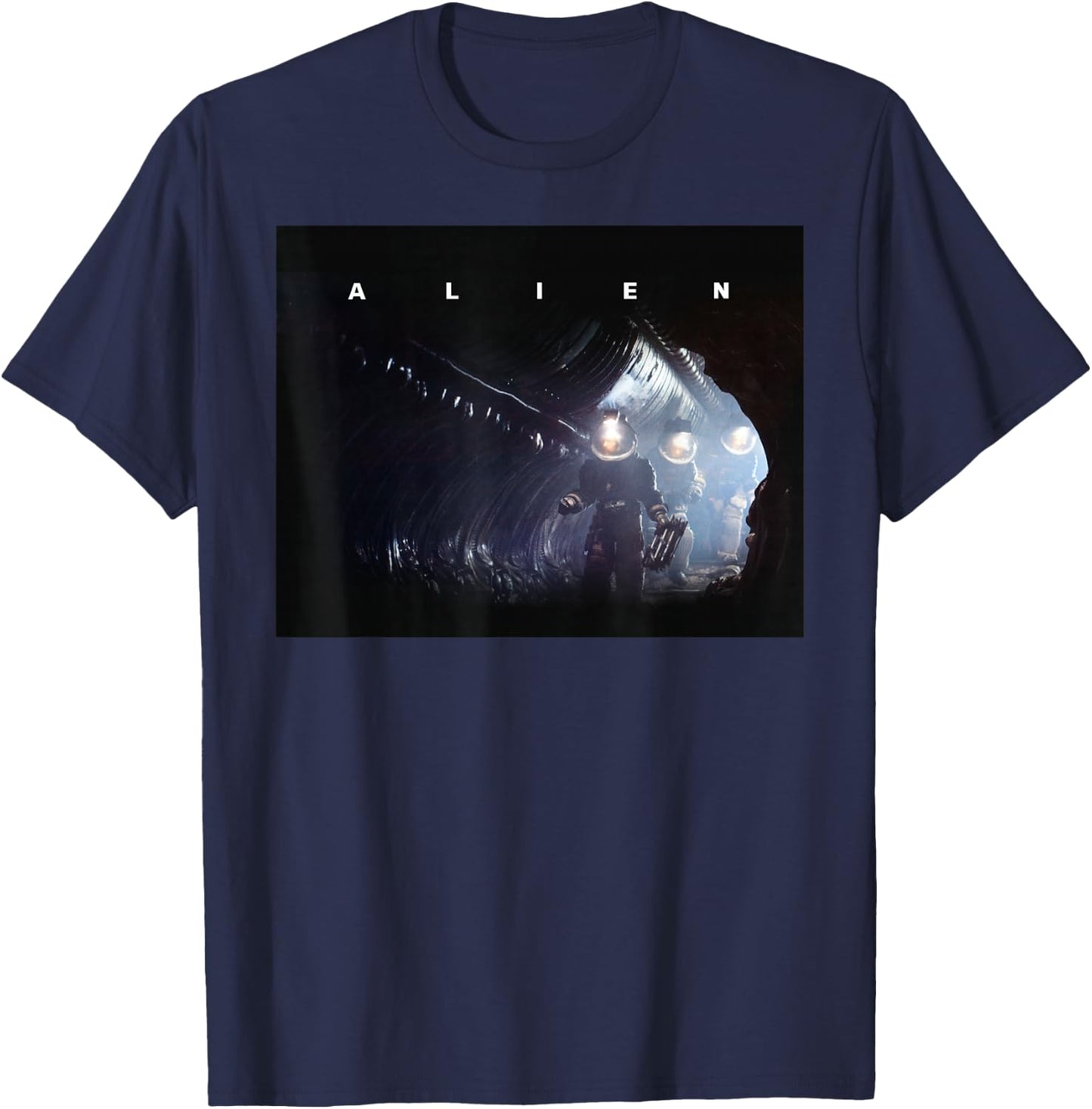 Alien Nostromo Crew Investigate Acheron T-Shirt - T-Shirt | Navy