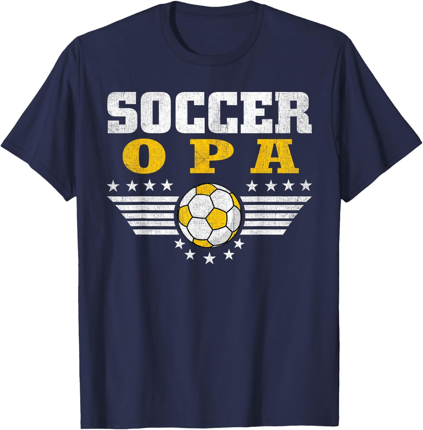 Soccer Opa - Soccer Player Funny Grandfather Soccer T-Shirt - T-Shirt | Navy