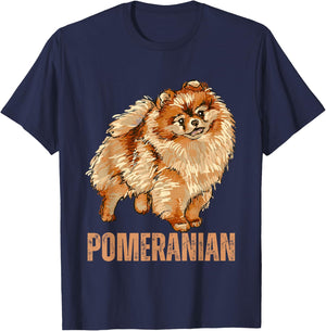 Sarcastic Dog Shirts Co18 Pomeranian Kids Black Small Short Sleeve T-Shirt - T-Shirt | Navy