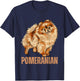 Sarcastic Dog Shirts Co18 Pomeranian Kids Black Small Short Sleeve T-Shirt - T-Shirt | Navy