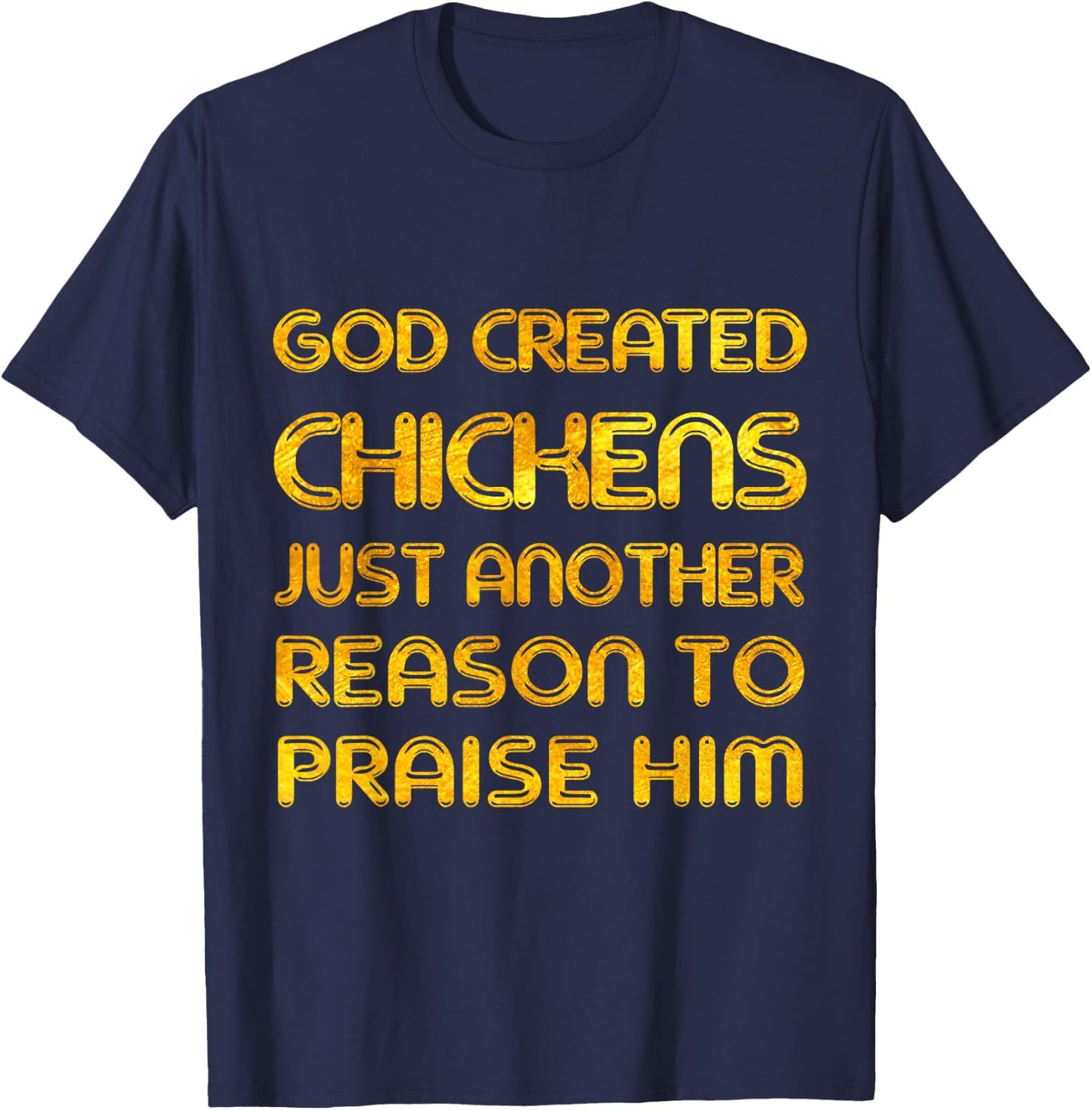 Funny Chicken Lover Farmer Christian Believer Jesus Love T-Shirt - T-Shirt | Navy