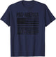 PRO America Anti Trump US American Flag Patriot T-Shirt - T-Shirt | Navy