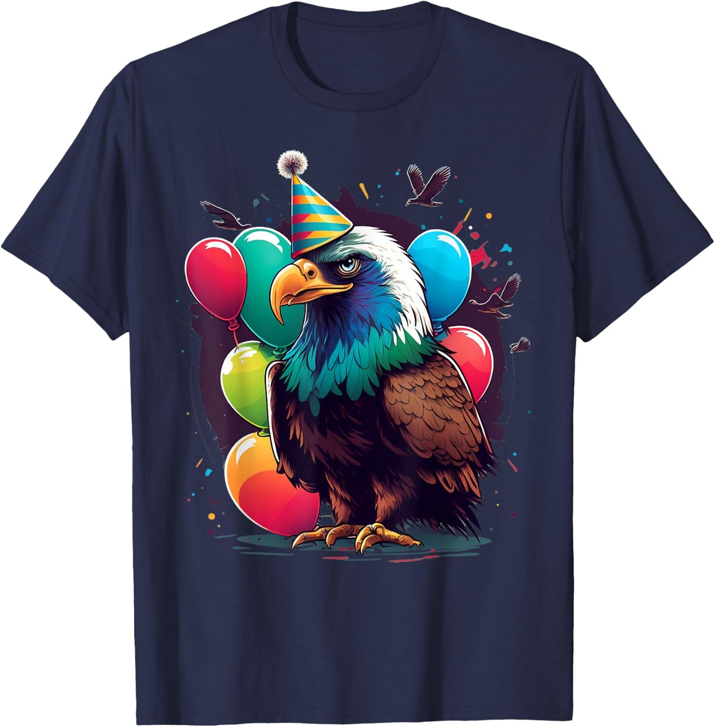 Celebration Eagle Event Birthday Party Eagle T-Shirt - T-Shirt | Navy