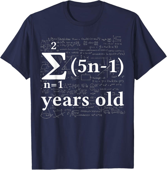 Math 13 Birthday Boy 13 yr 13 Year Old Boy 13th Birthday T-Shirt - T-Shirt | Navy