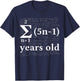 Math 13 Birthday Boy 13 yr 13 Year Old Boy 13th Birthday T-Shirt - T-Shirt | Navy