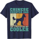 Vintage Chinese Crested Dad Like A Regular Dad Father's Day T-Shirt - T-Shirt | Navy