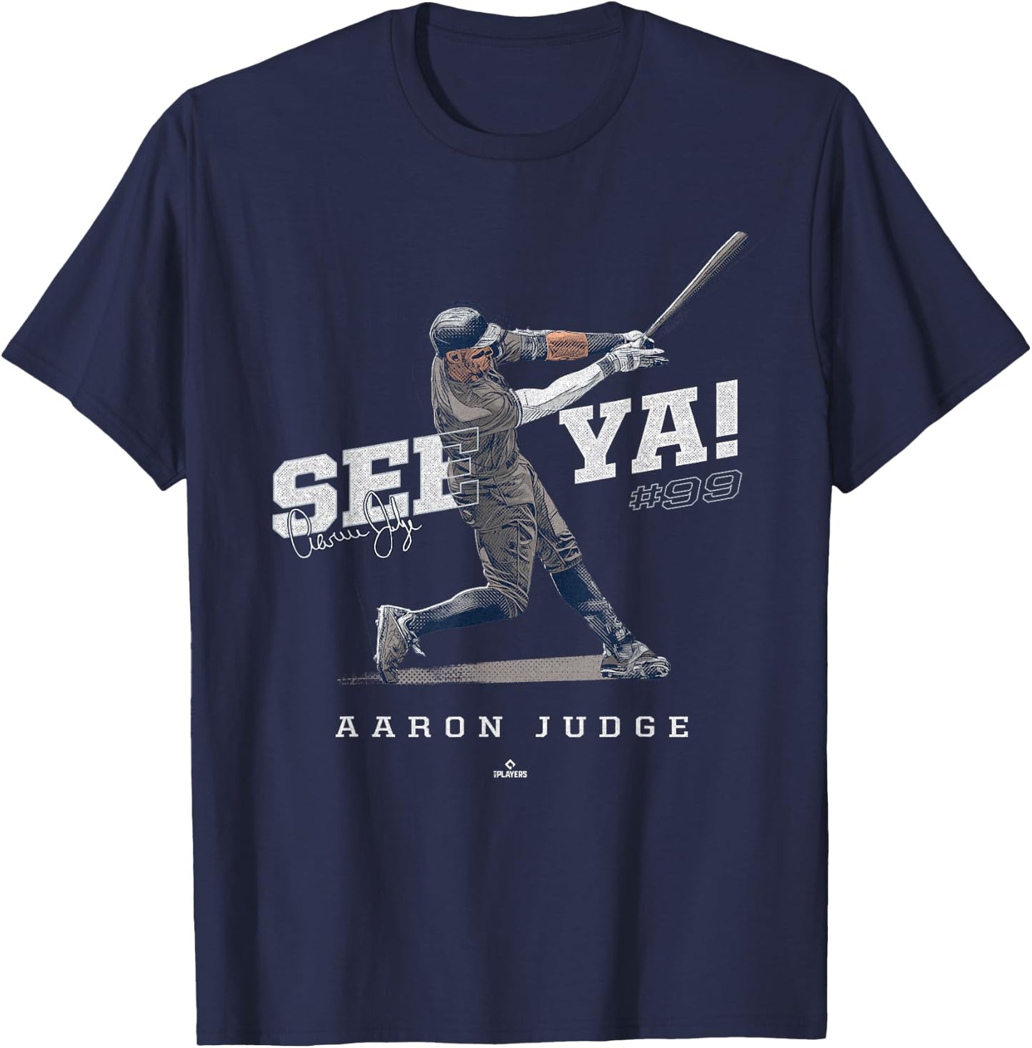 See Ya! Aaron Judge New York MLBPA T-Shirt - T-Shirt | Navy