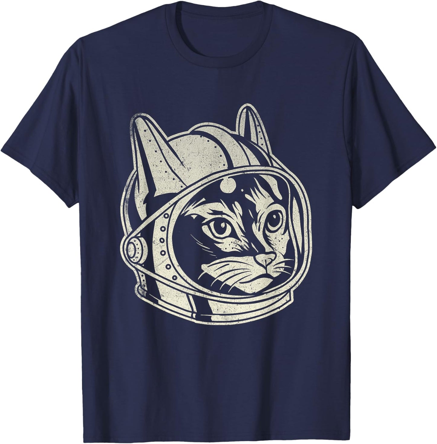 Astronaut Cat - Galaxy Animal Lover Pet Owner Veterinarian Women Kids T-Shirt - T-Shirt | Navy