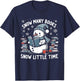 Reading Snowman So Many Books Funny Christmas Men Women Kids T-Shirt - T-Shirt | Navy